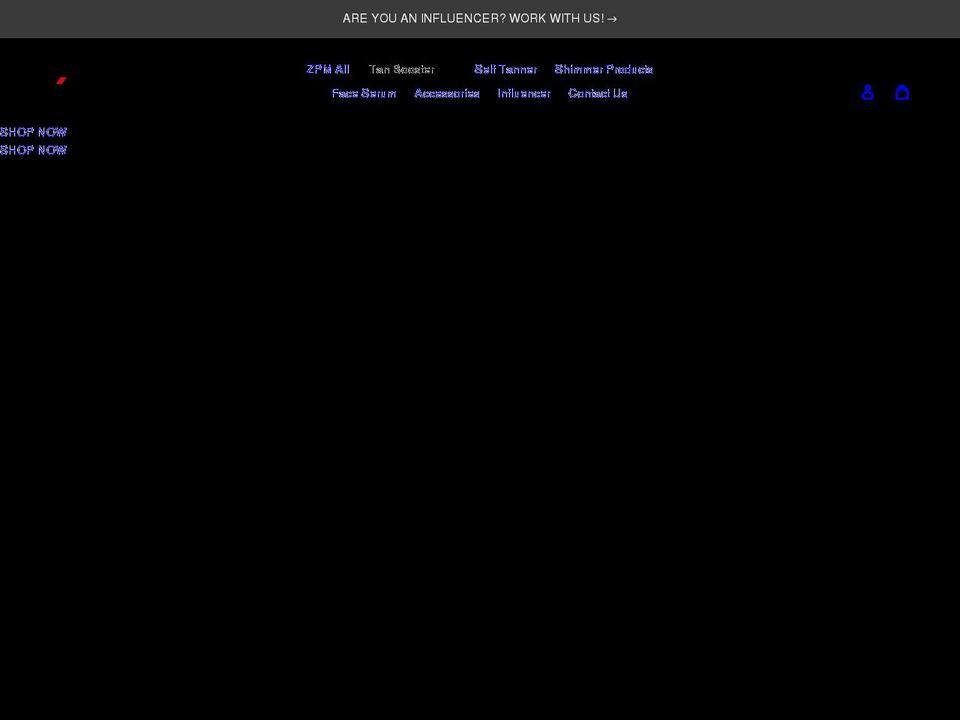 zpmtanning.com shopify website screenshot