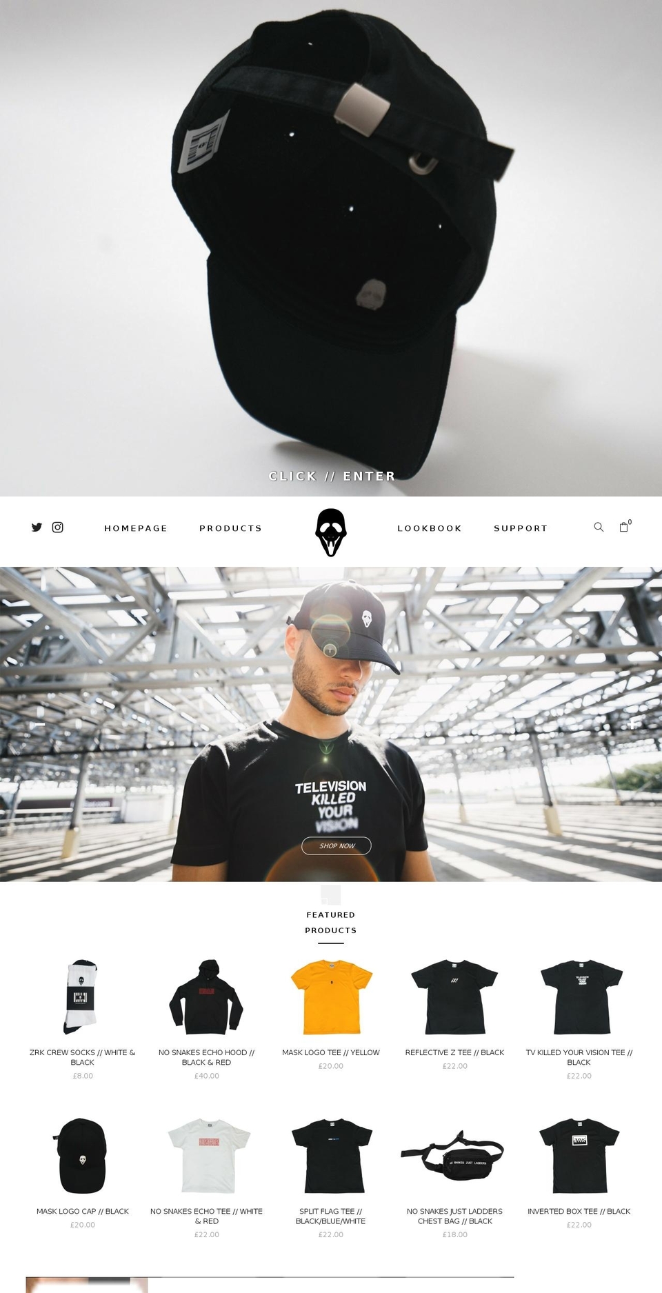 Main Home Updating Shopify theme site example zrkclothing.com