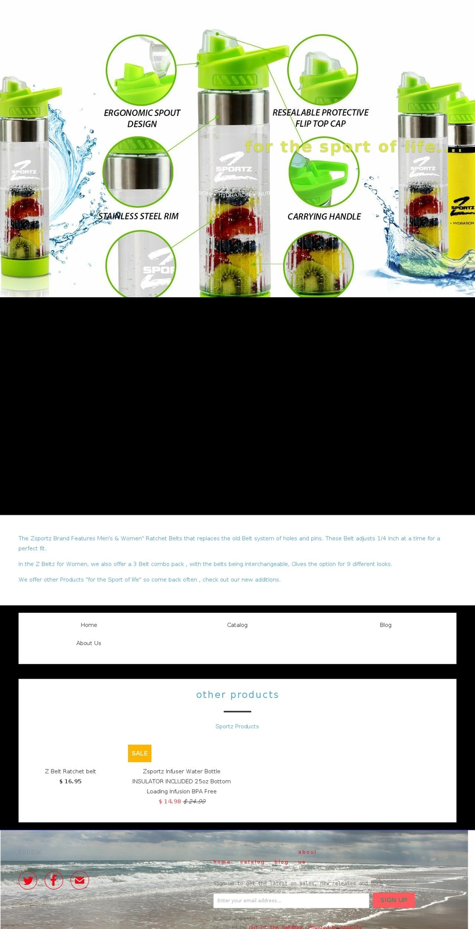 zsportz.com — Shopify storefront screenshot