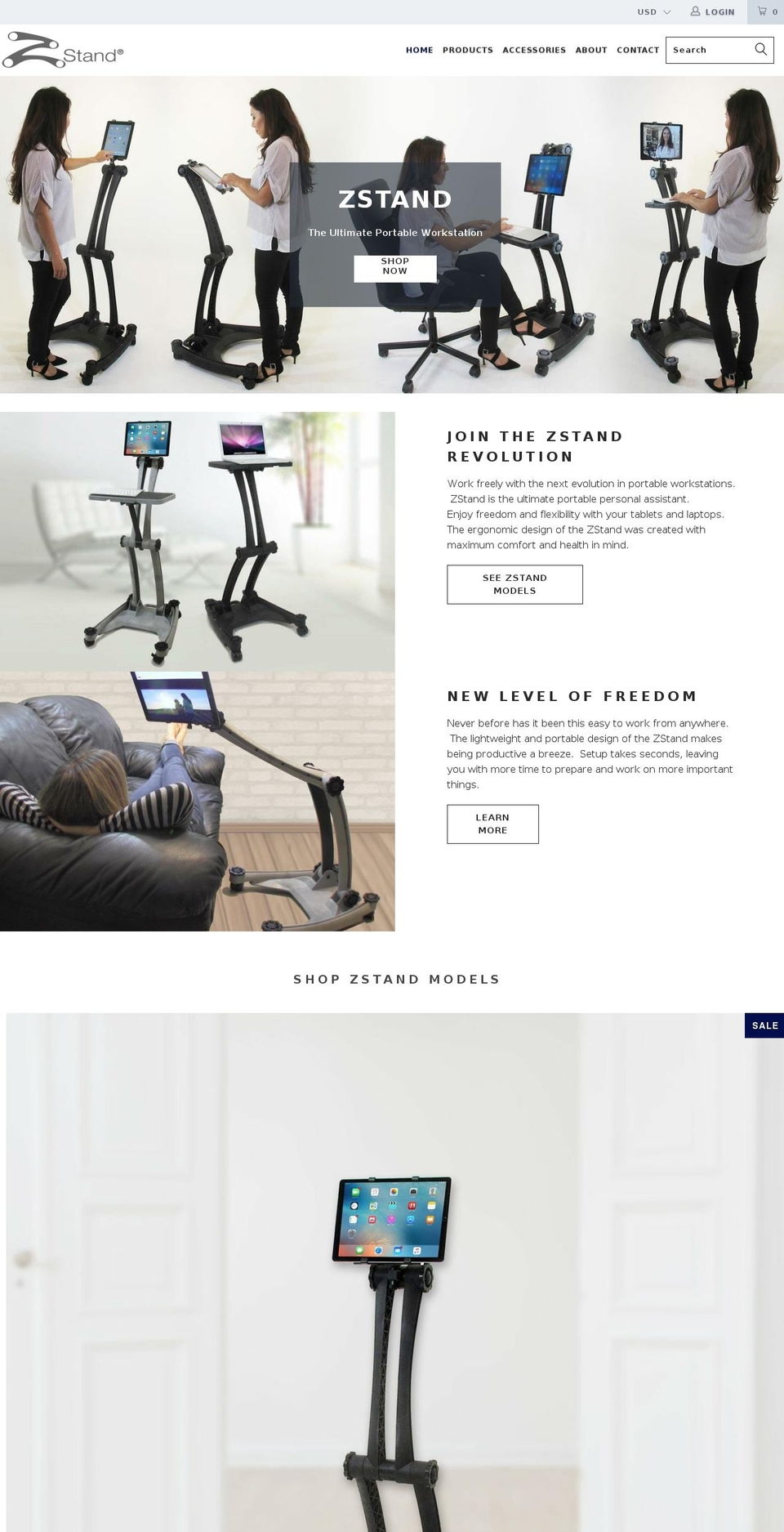 turbo-chicago Shopify theme site example zstand.com