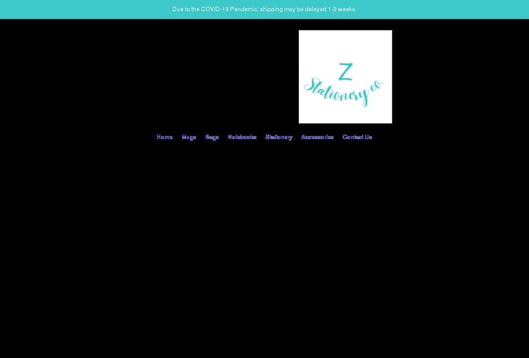 zstationeryco.com shopify website screenshot