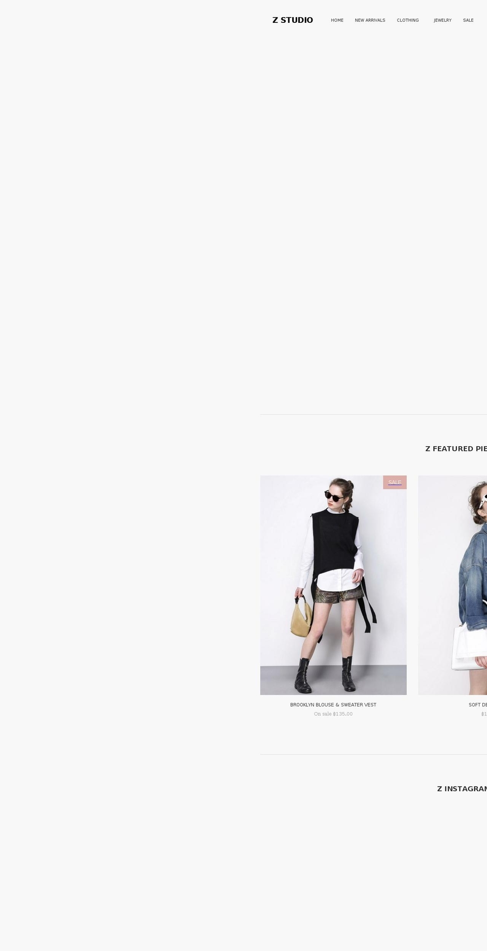 zstudio.ca shopify website screenshot