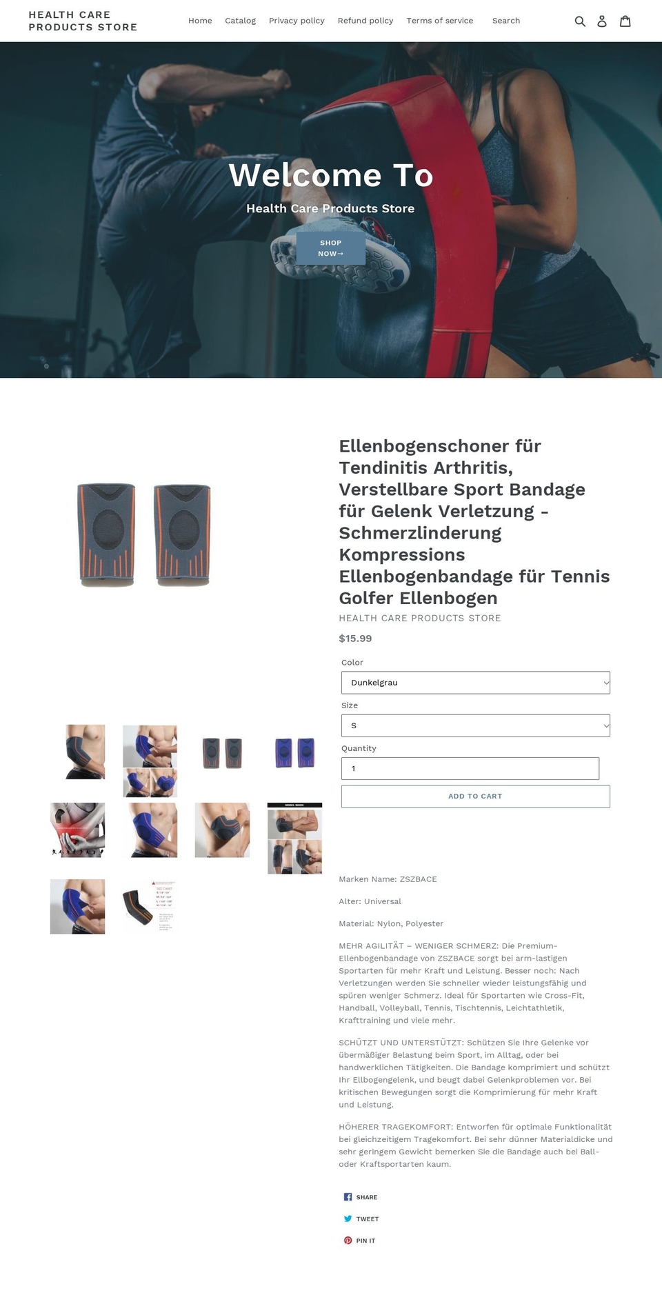 zszbace.com shopify website screenshot