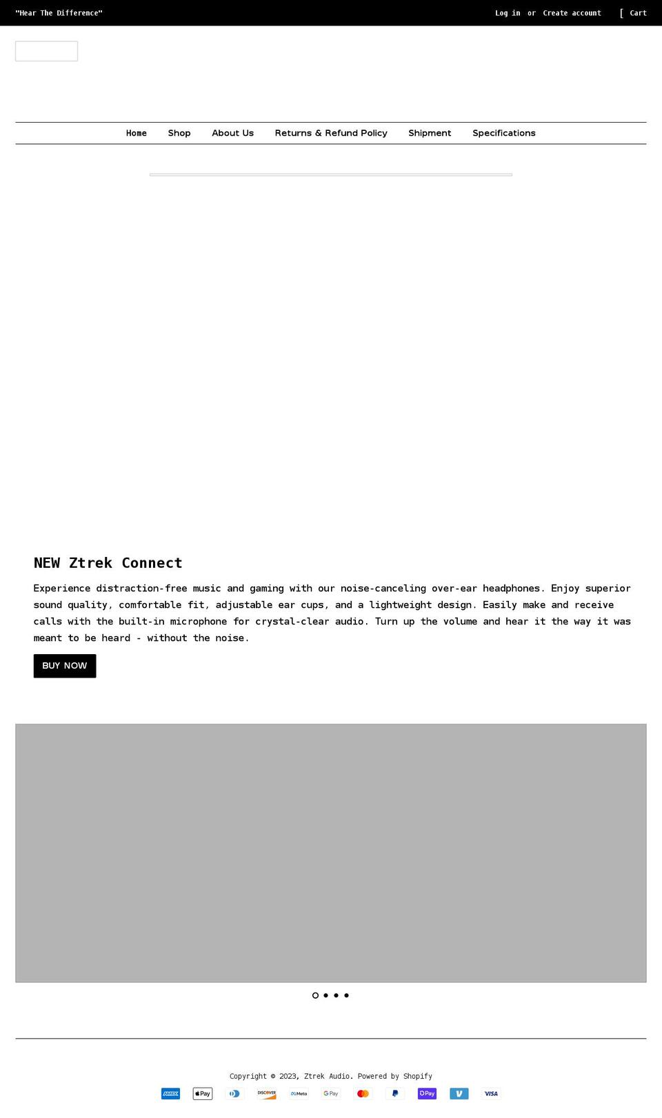 ztrekgroup.com shopify website screenshot