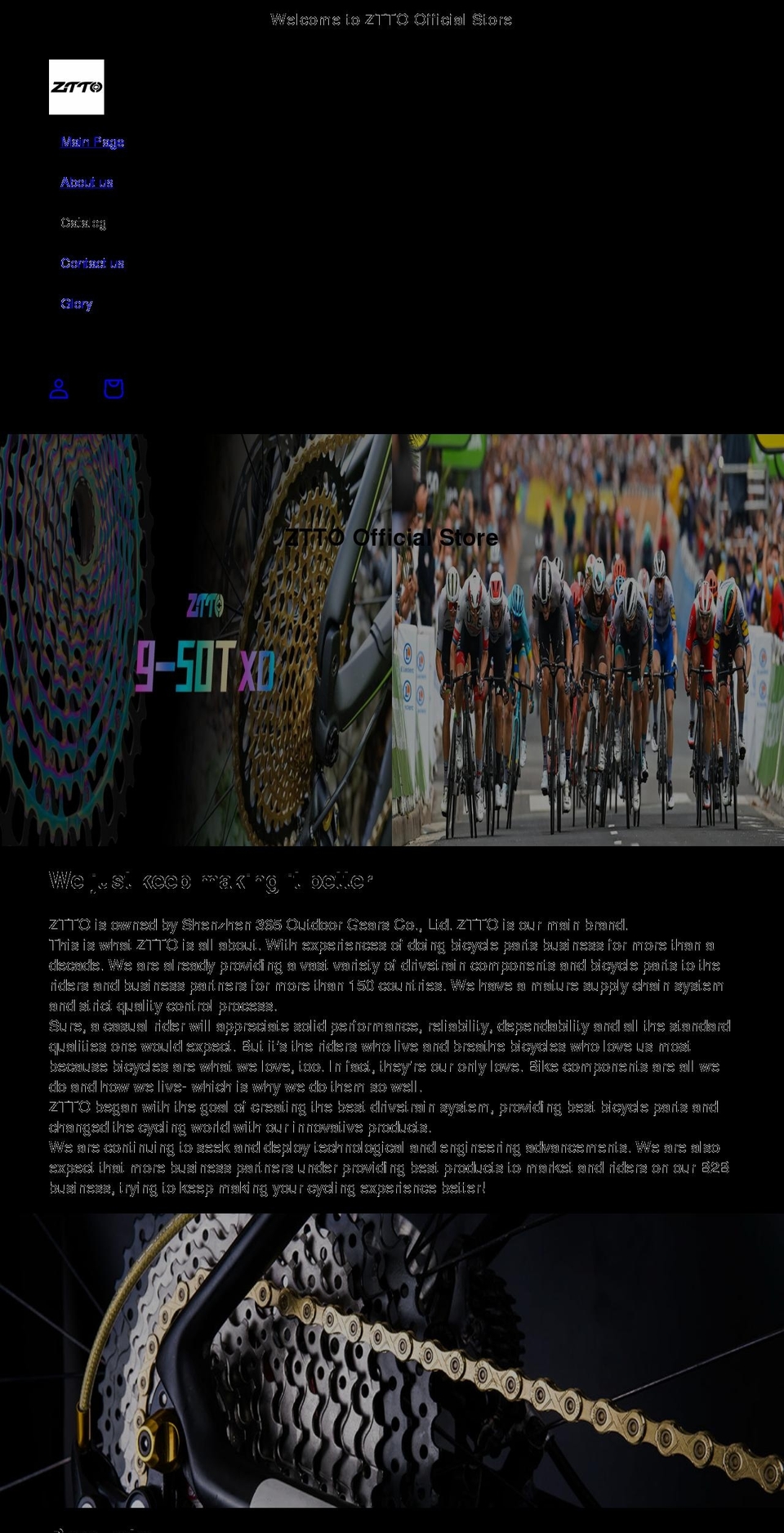 ztto.net shopify website screenshot