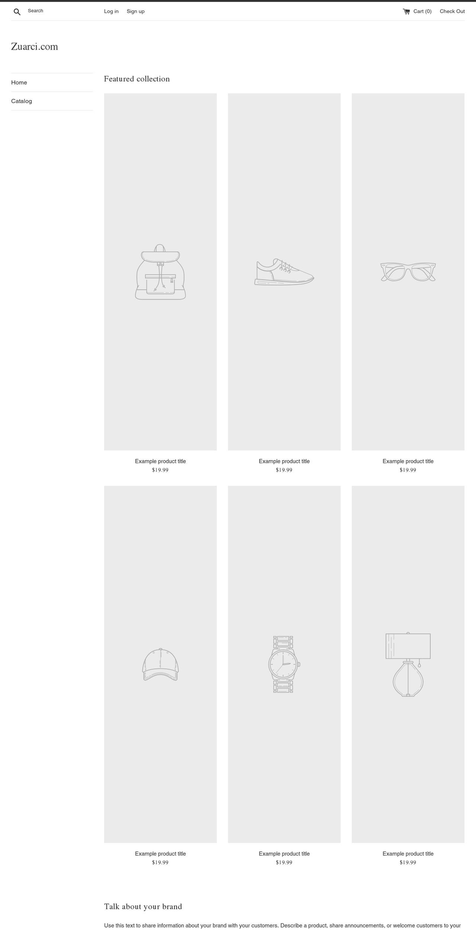 zuarci.com shopify website screenshot