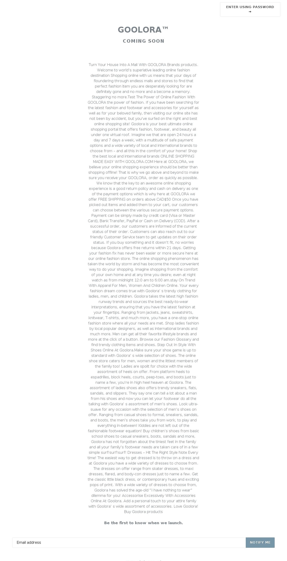 zudomain.com — Shopify storefront screenshot