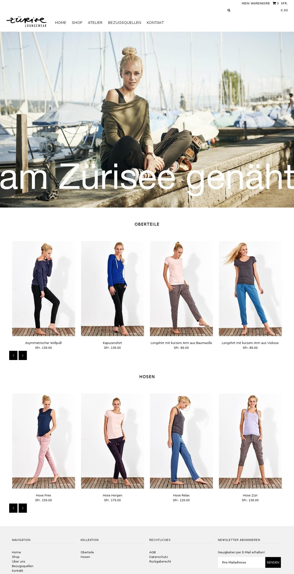 zuerise.ch shopify website screenshot