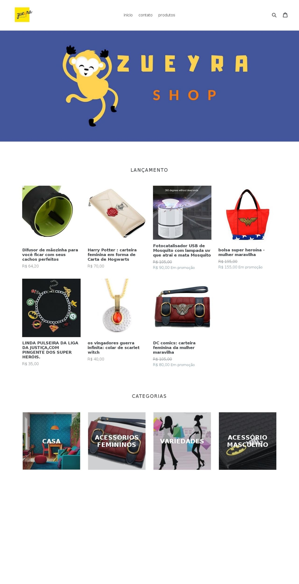 zueyra.com — Shopify storefront screenshot