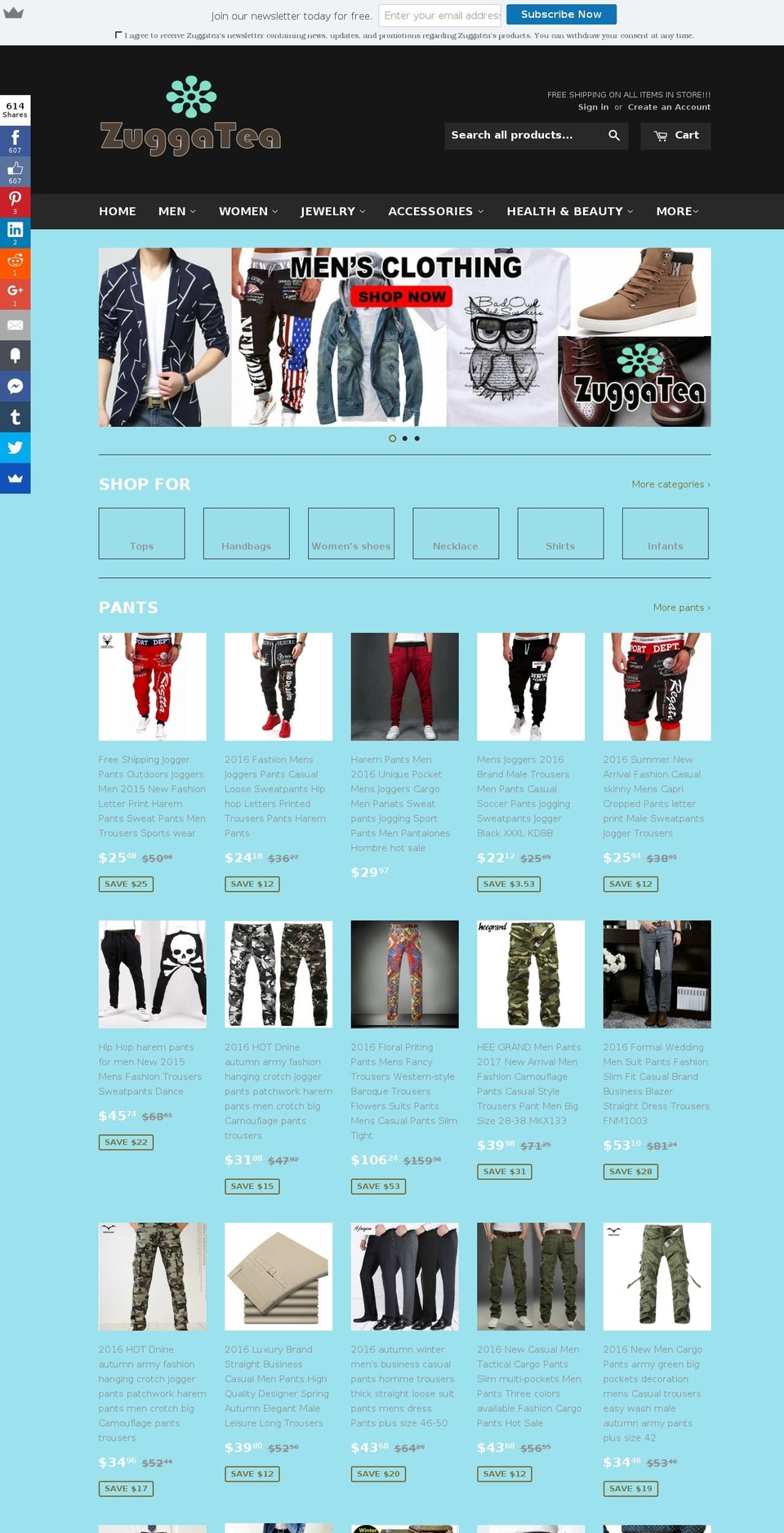 zuggatea.com shopify website screenshot