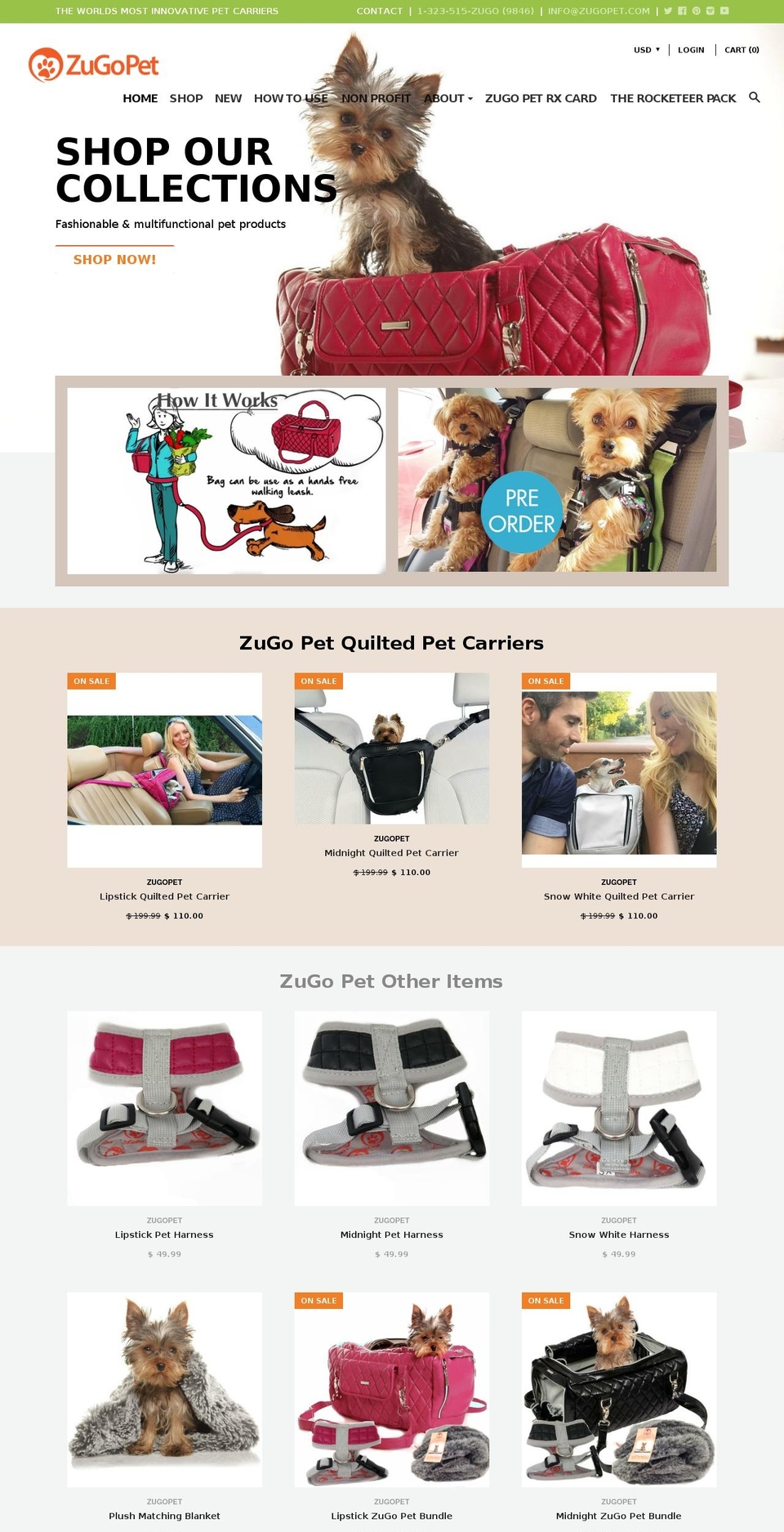zugopet.com shopify website screenshot