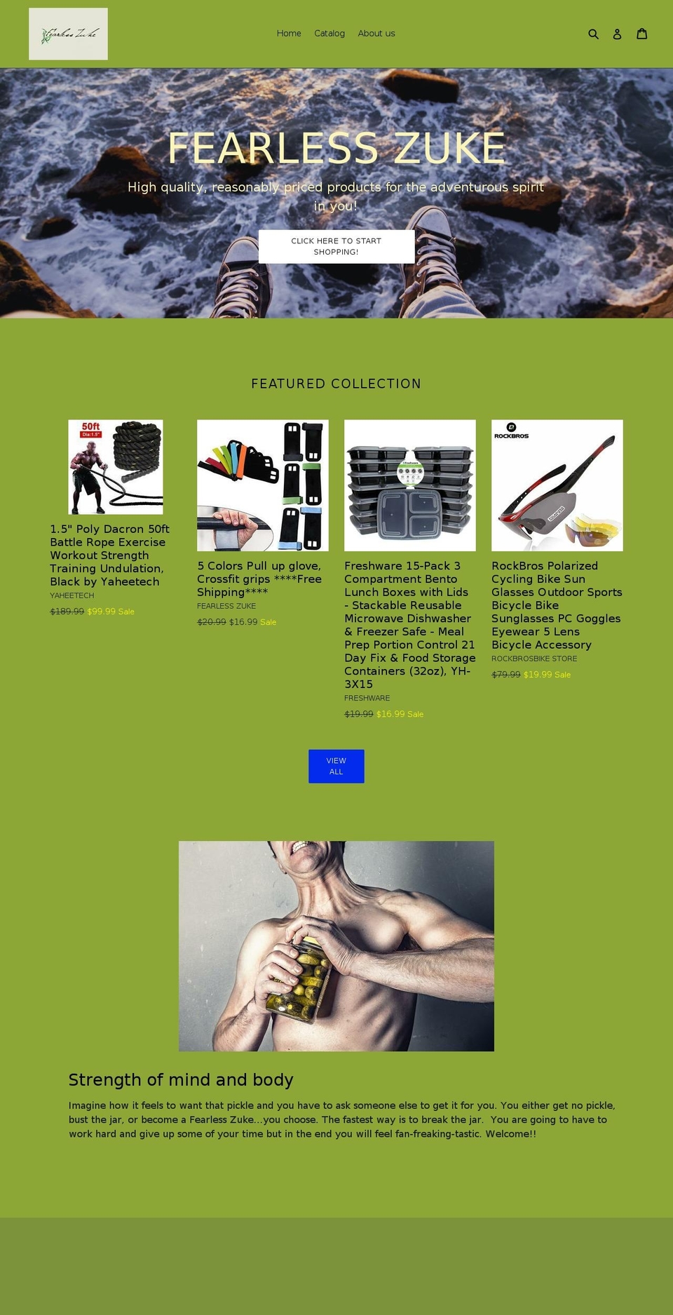 zukedistribution.com — Shopify storefront screenshot