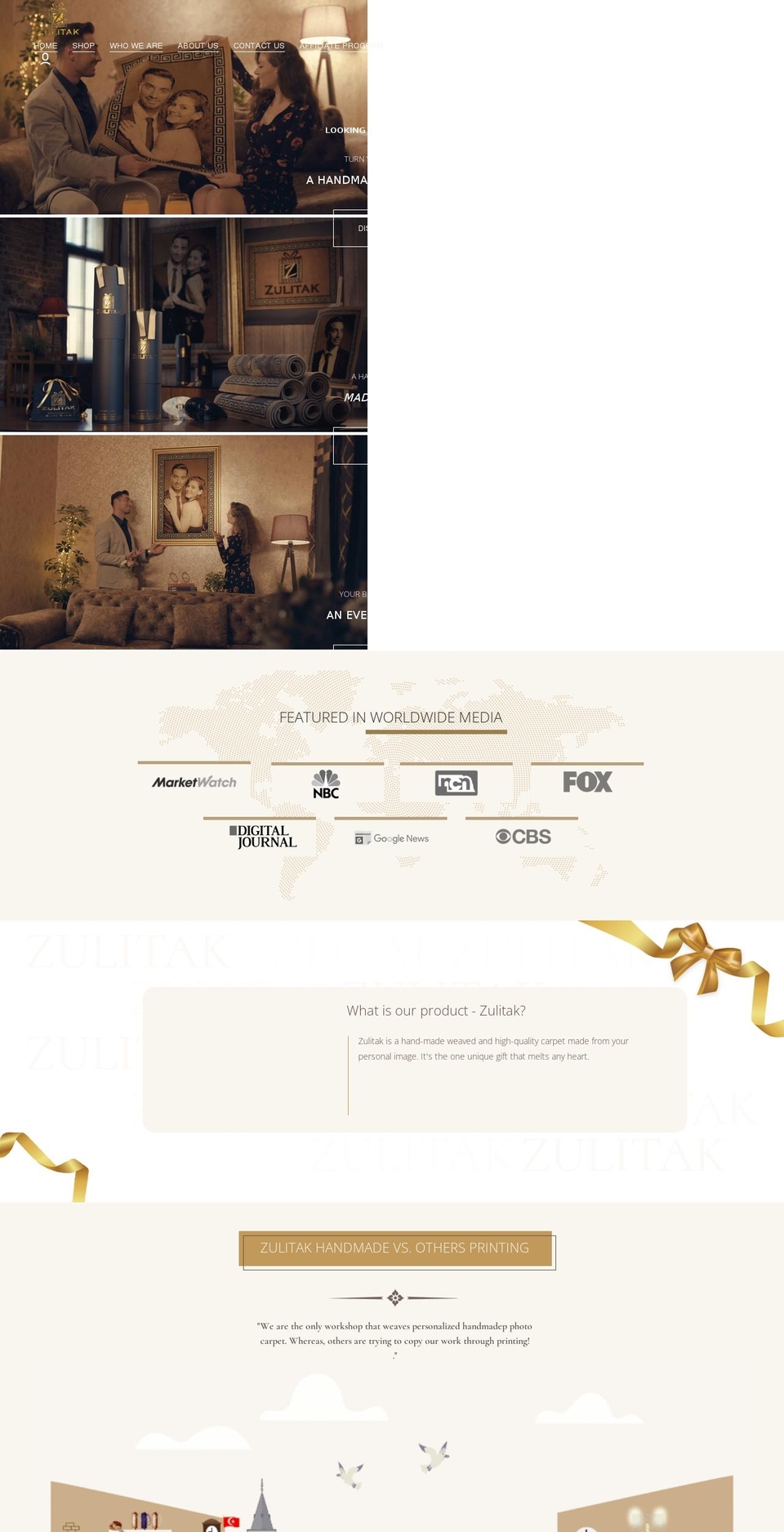 zulitak.com shopify website screenshot