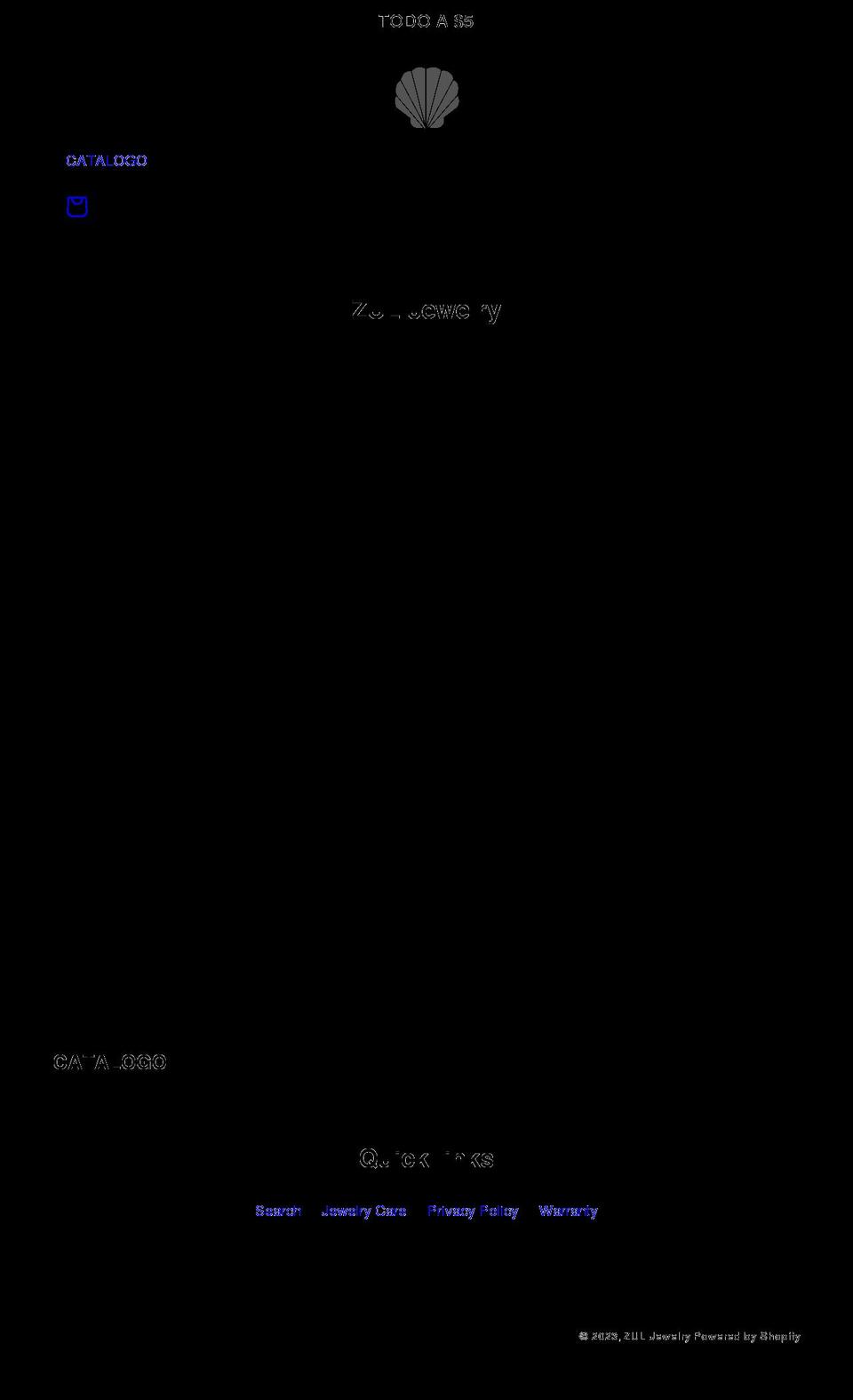 zuljewelry.com shopify website screenshot
