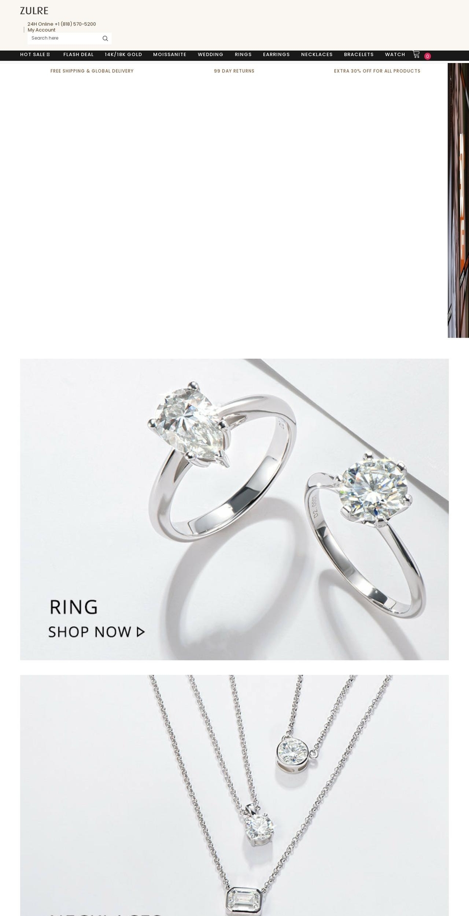 zulre.com shopify website screenshot