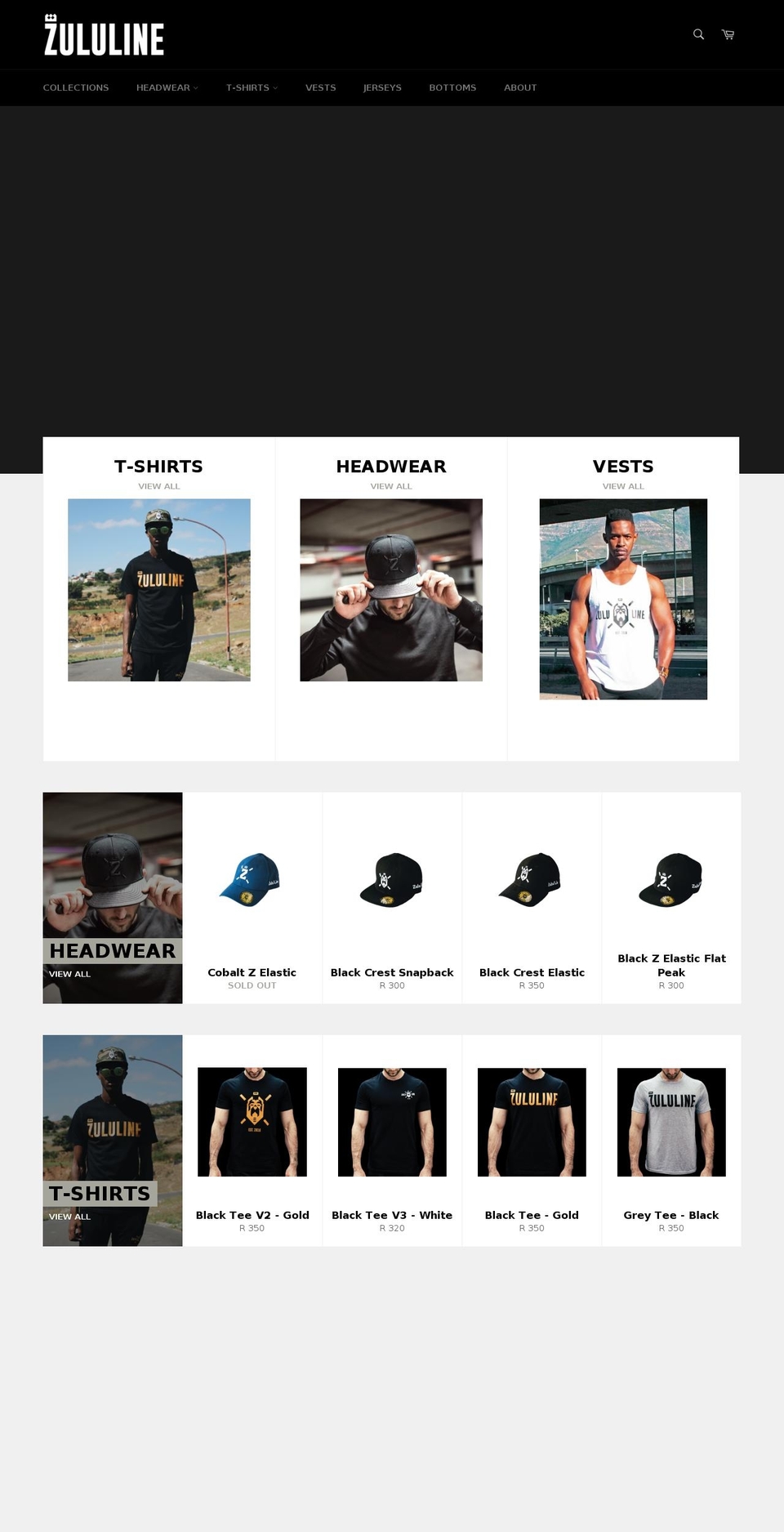 zululine.com — Shopify storefront screenshot