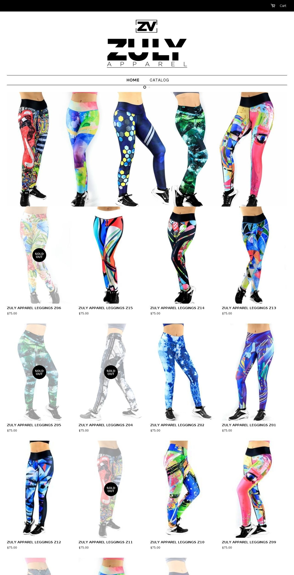zulyapparel.com — Shopify storefront screenshot