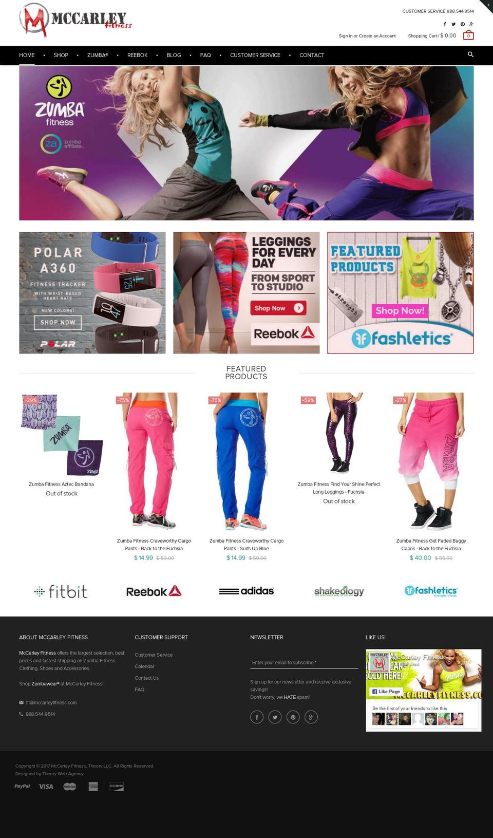 mccarley-fitness Shopify theme site example zumbafitnessworkout.com