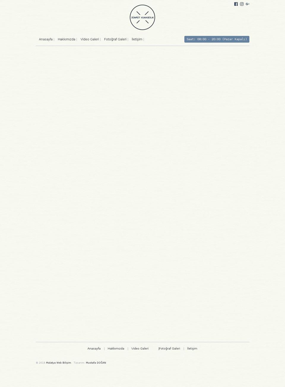 zumrutkumascilik.com — Shopify storefront screenshot