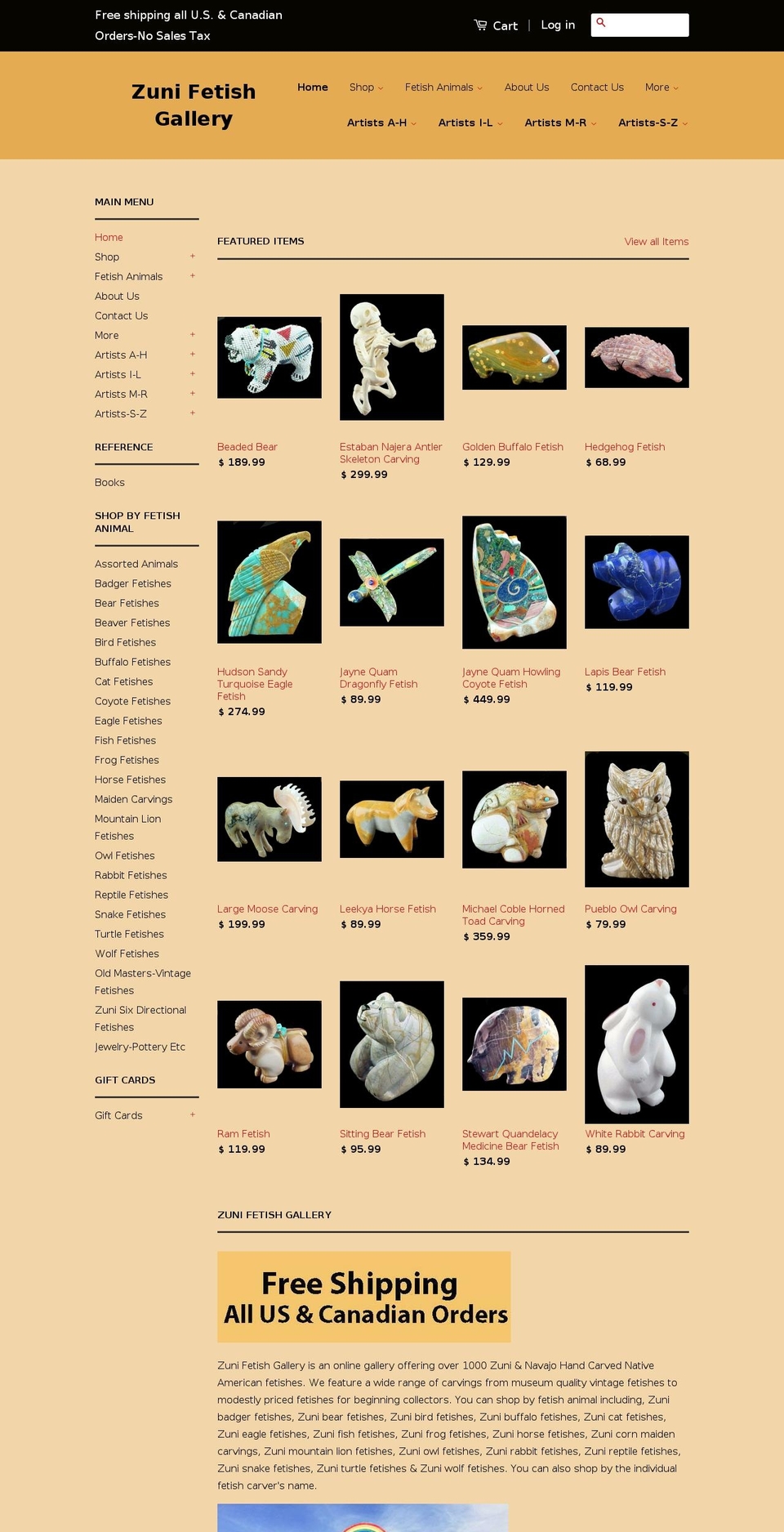 zunifetishgallery.com shopify website screenshot