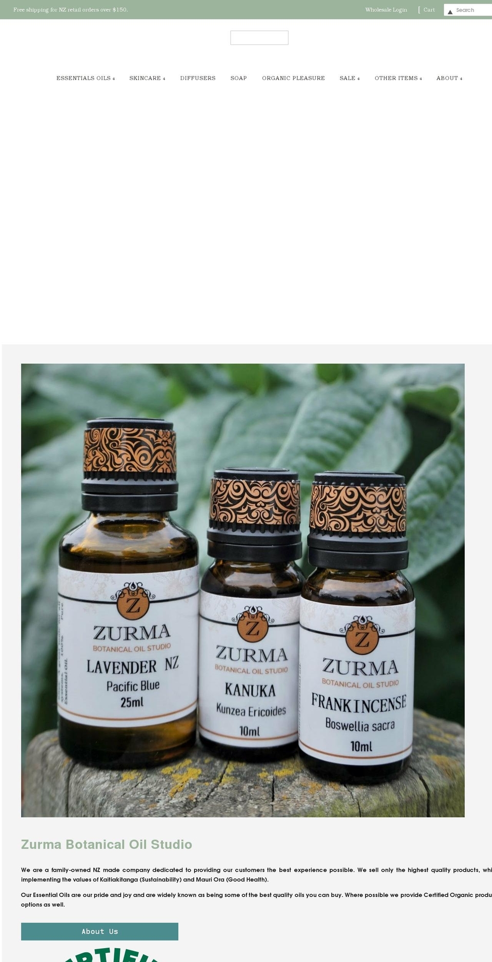 zurma.co.nz shopify website screenshot