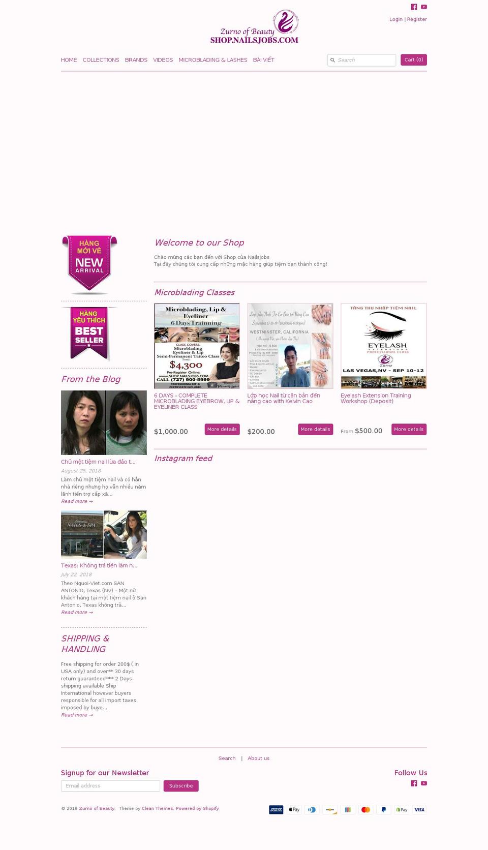 zurno.com — Shopify storefront screenshot