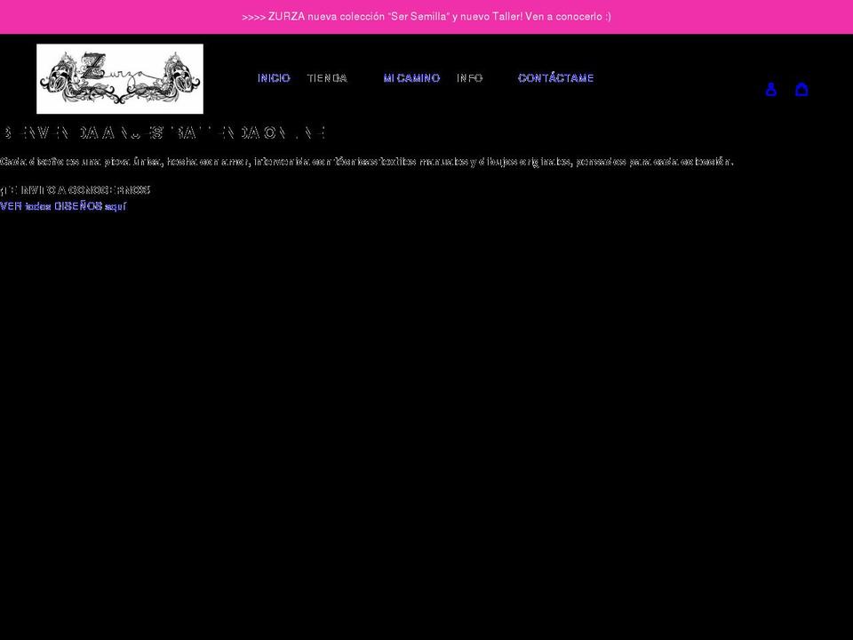 zurza.cl shopify website screenshot