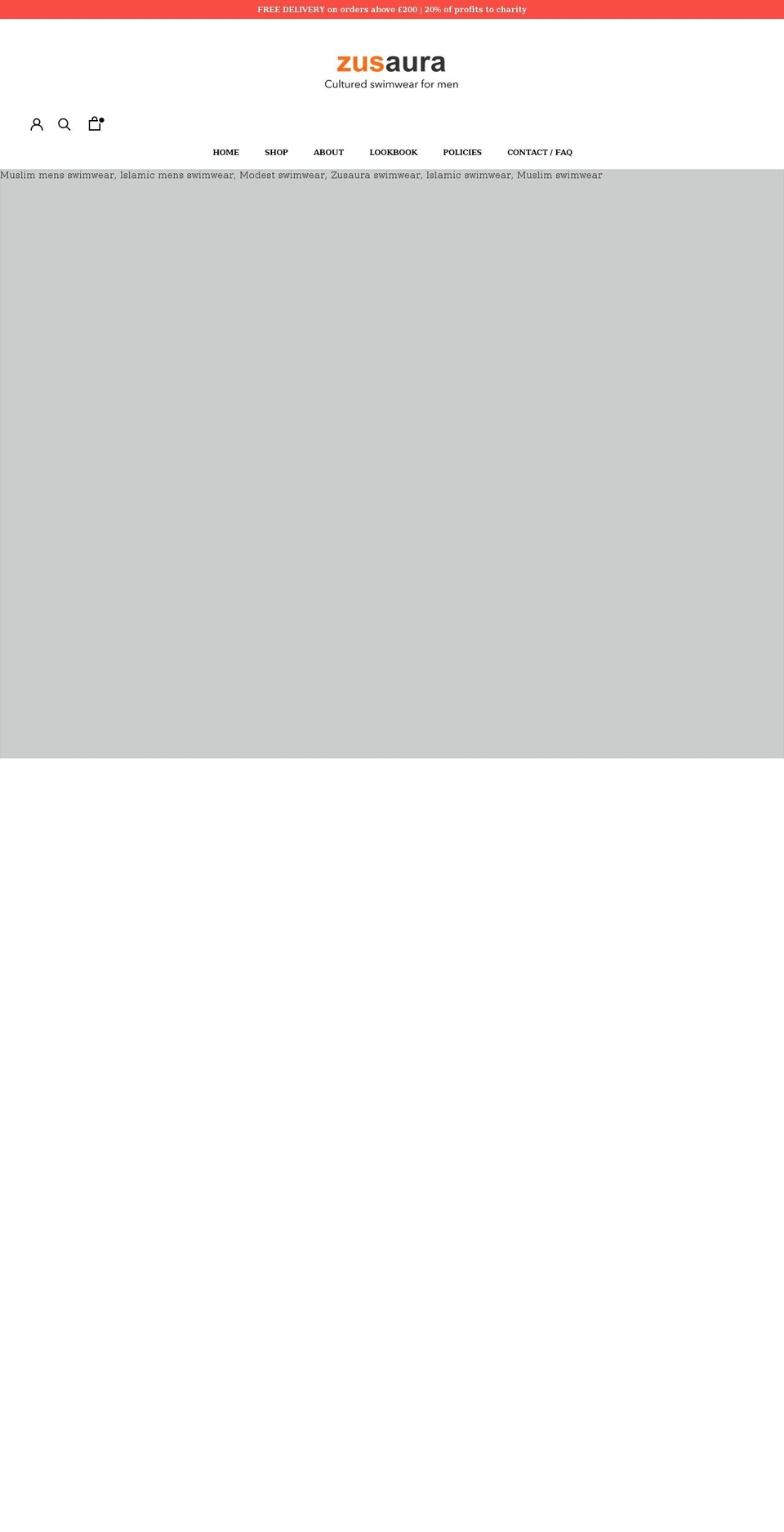 zusaura.com shopify website screenshot