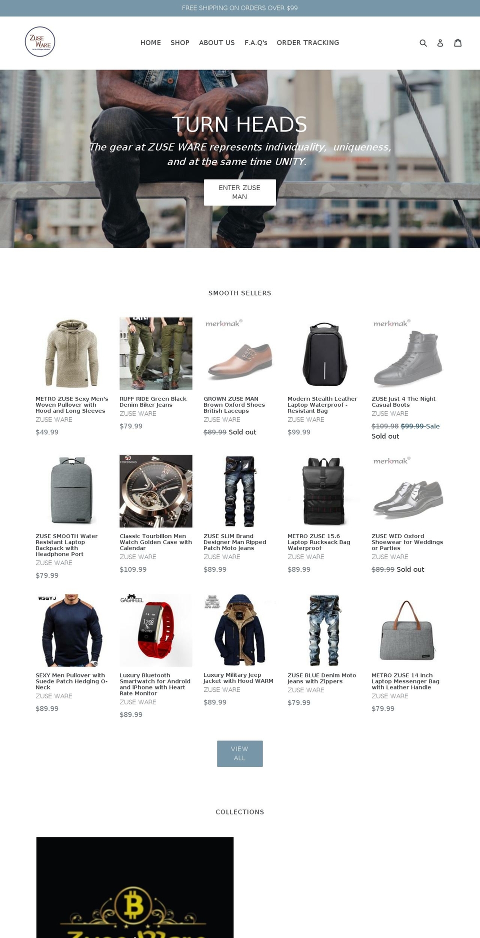 zuseware.com — Shopify storefront screenshot