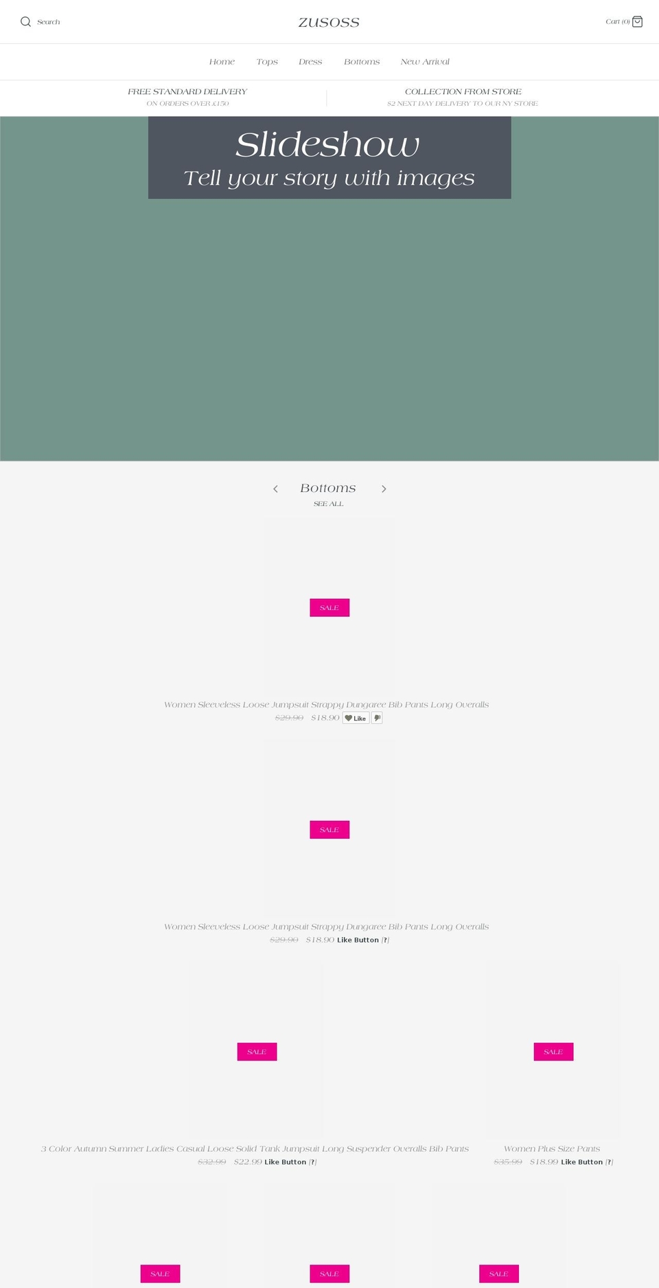 zusoss.com shopify website screenshot