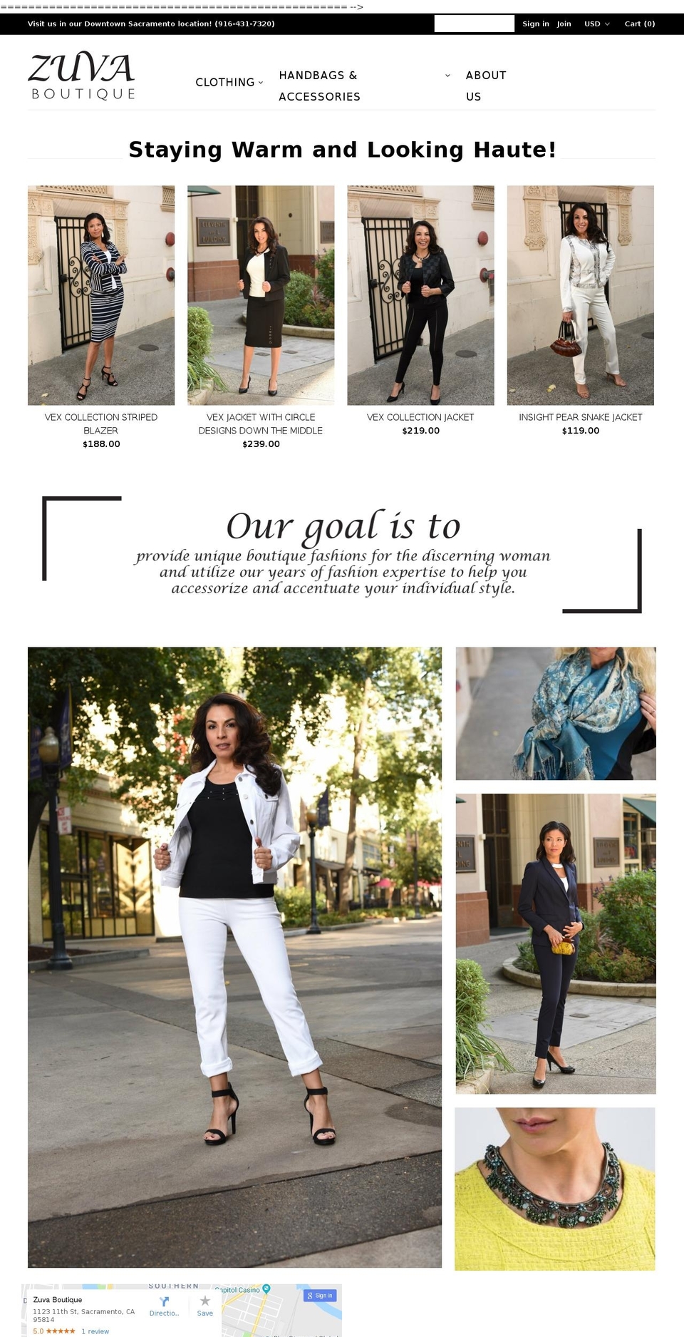 zuvaboutique.com — Shopify storefront screenshot