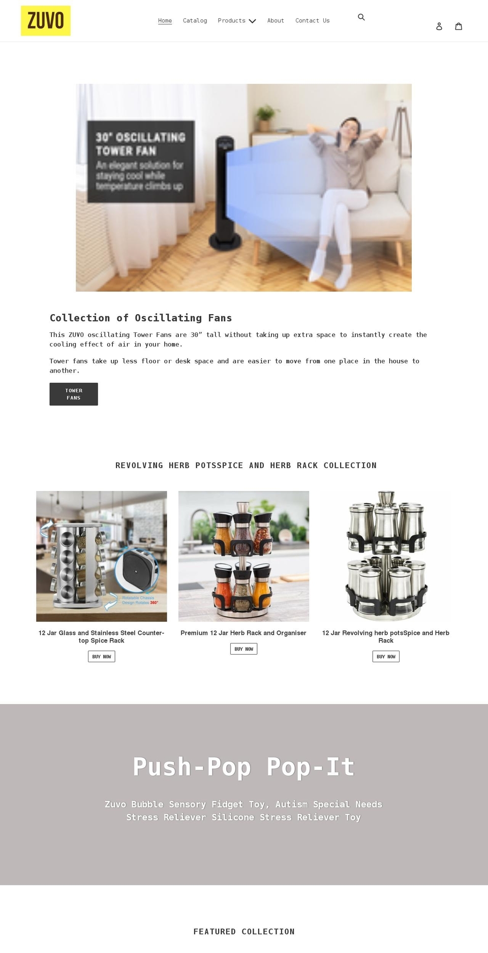 zuvo.co.uk shopify website screenshot