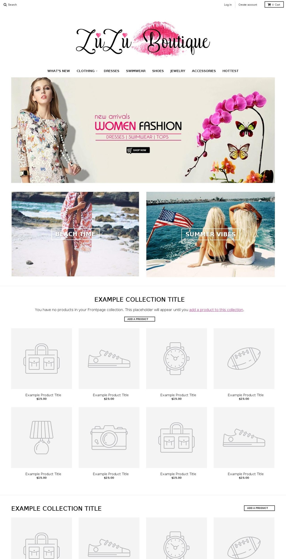 zuzu Shopify theme site example zuzuboutique.myshopify.com