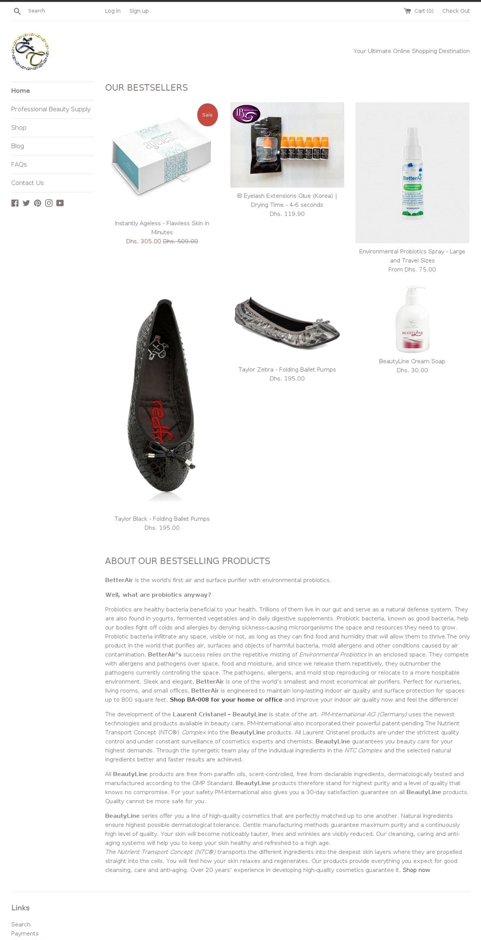 zuzushka.com — Shopify storefront screenshot