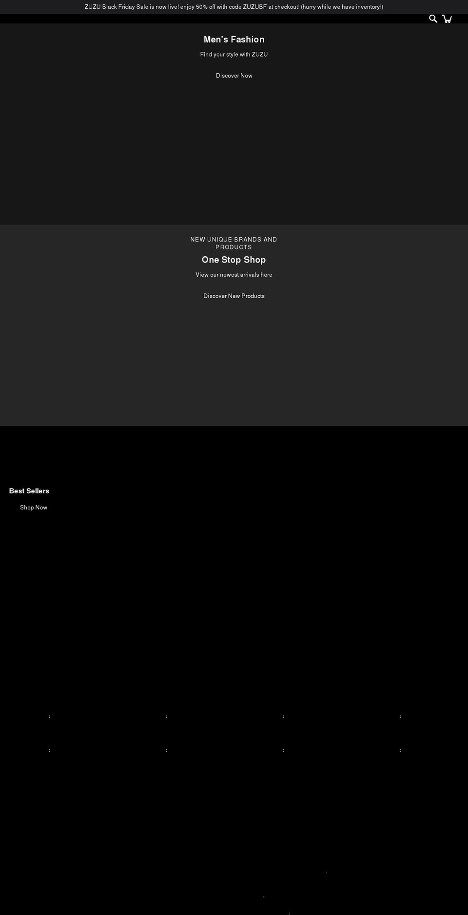 zuzuwear.com shopify website screenshot