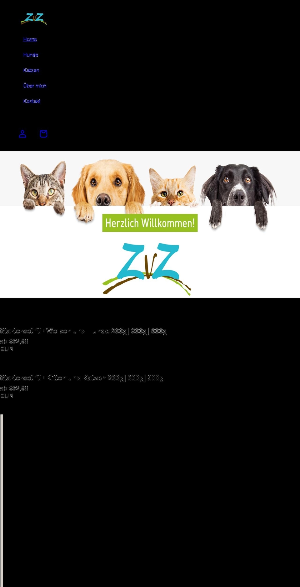 zvz.at shopify website screenshot