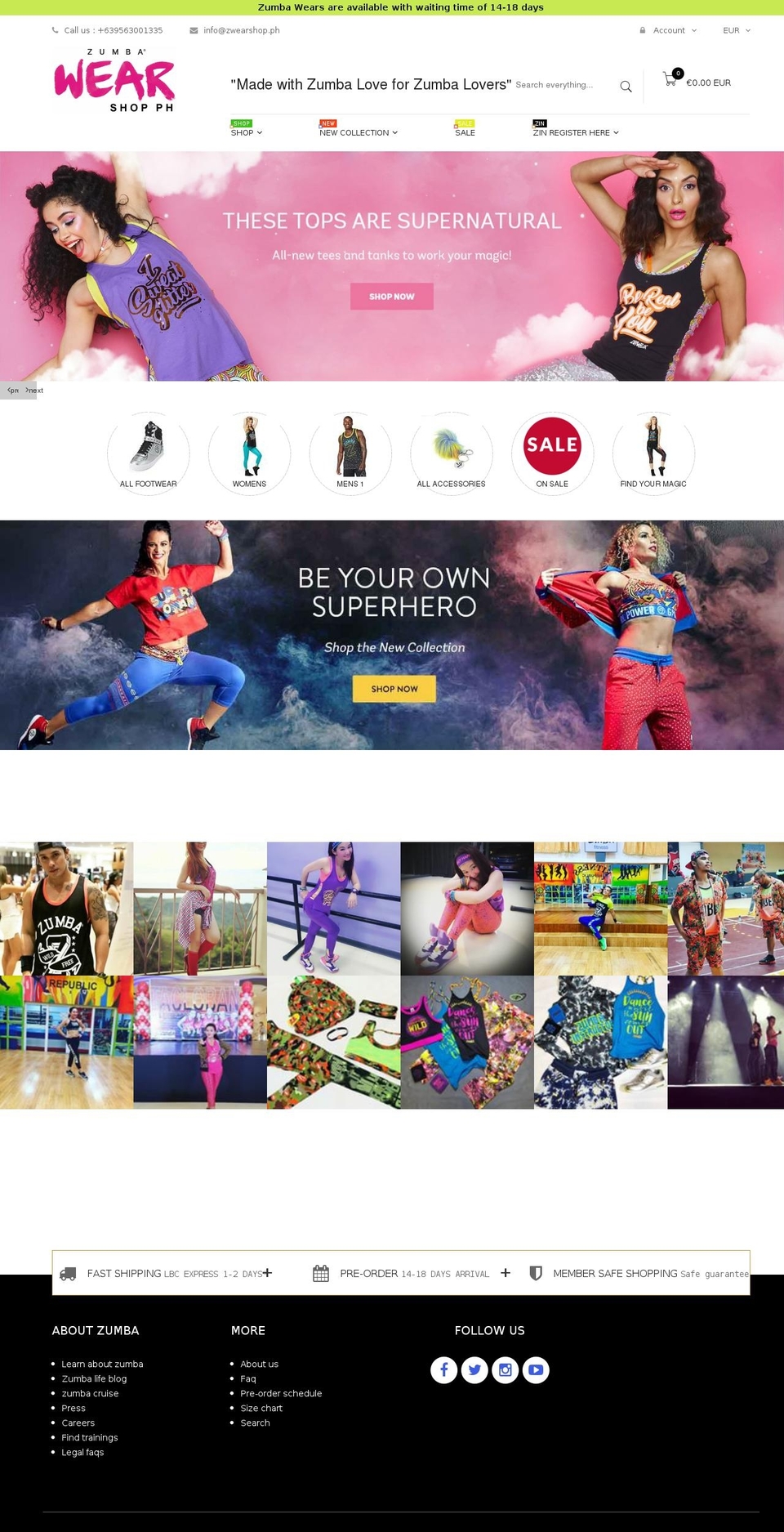 zwearshopph.com — Shopify storefront screenshot
