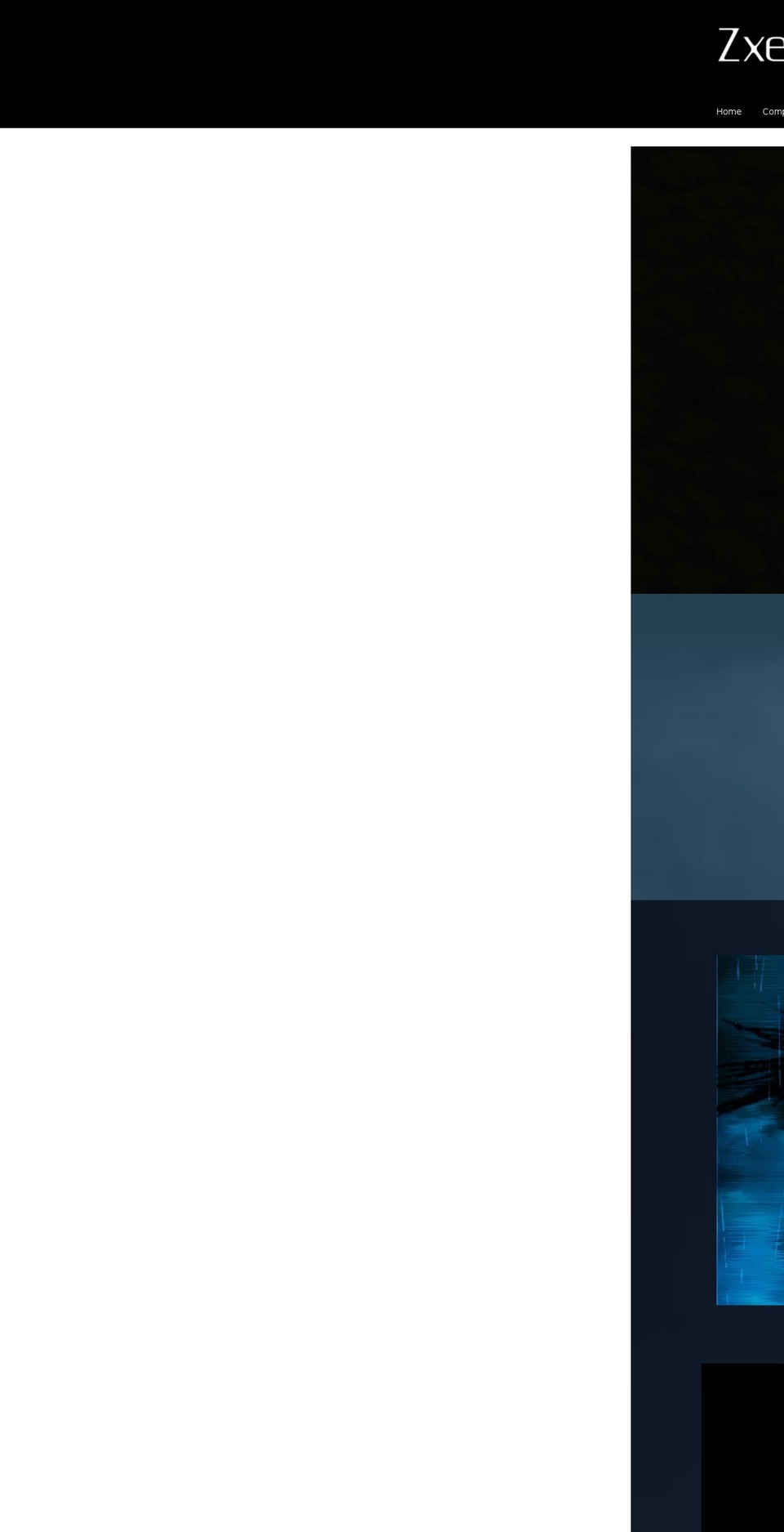 zxeus.com shopify website screenshot