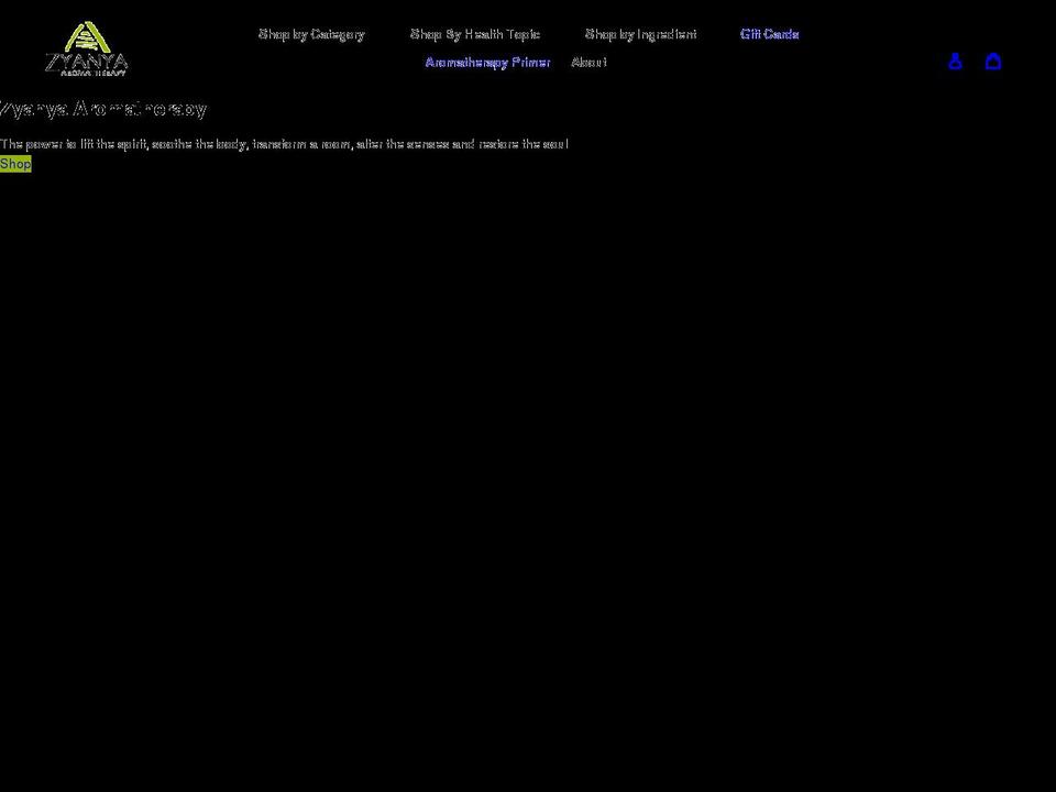 zyanya.com shopify website screenshot