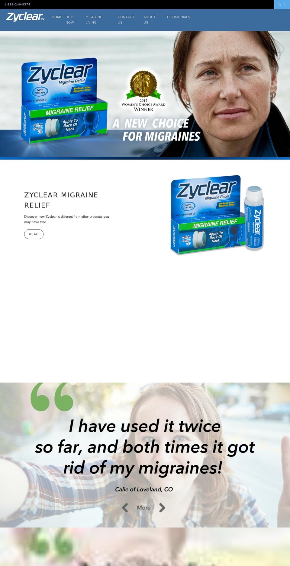 zyclear.com — Shopify storefront screenshot