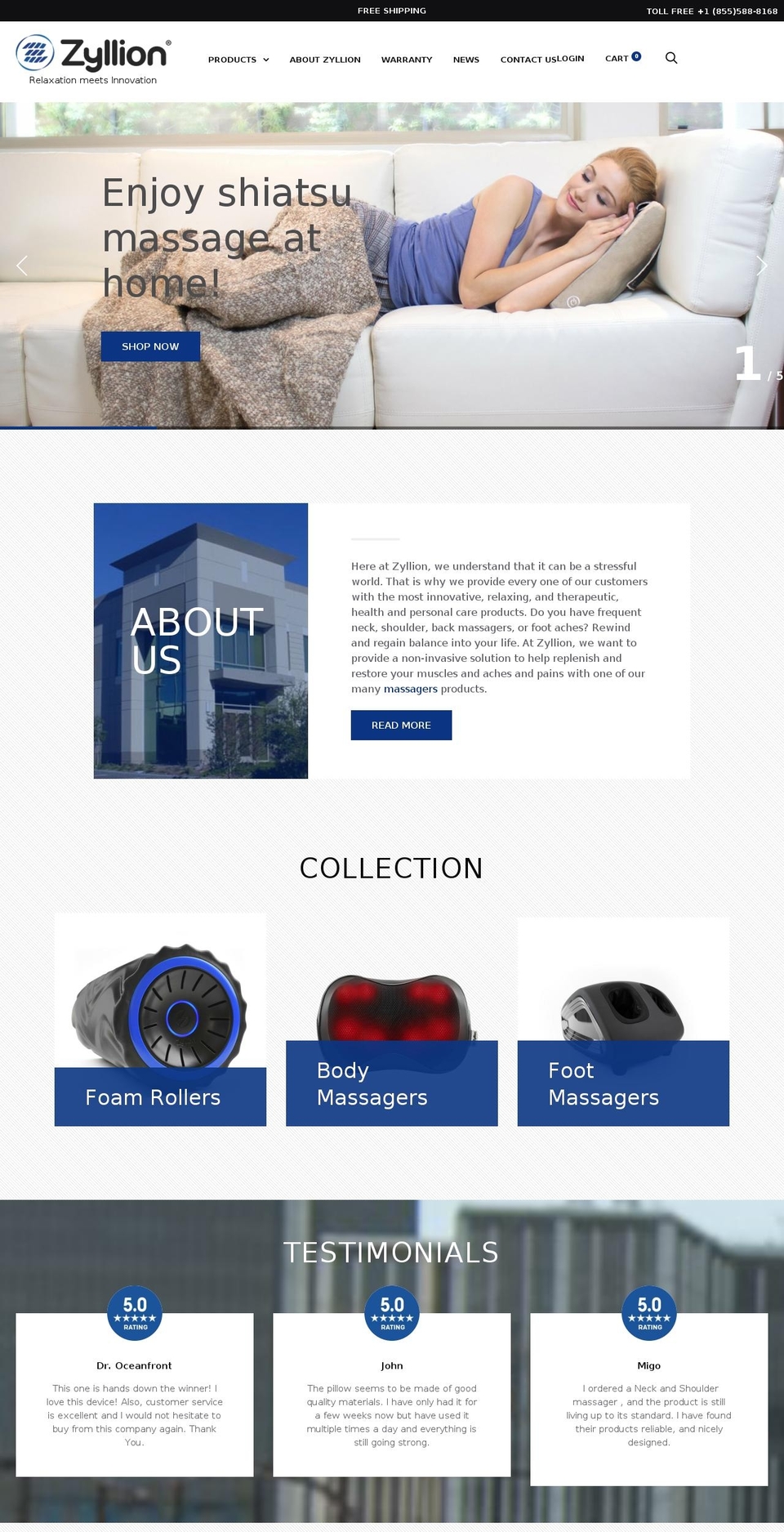 zyllioninc.net shopify website screenshot