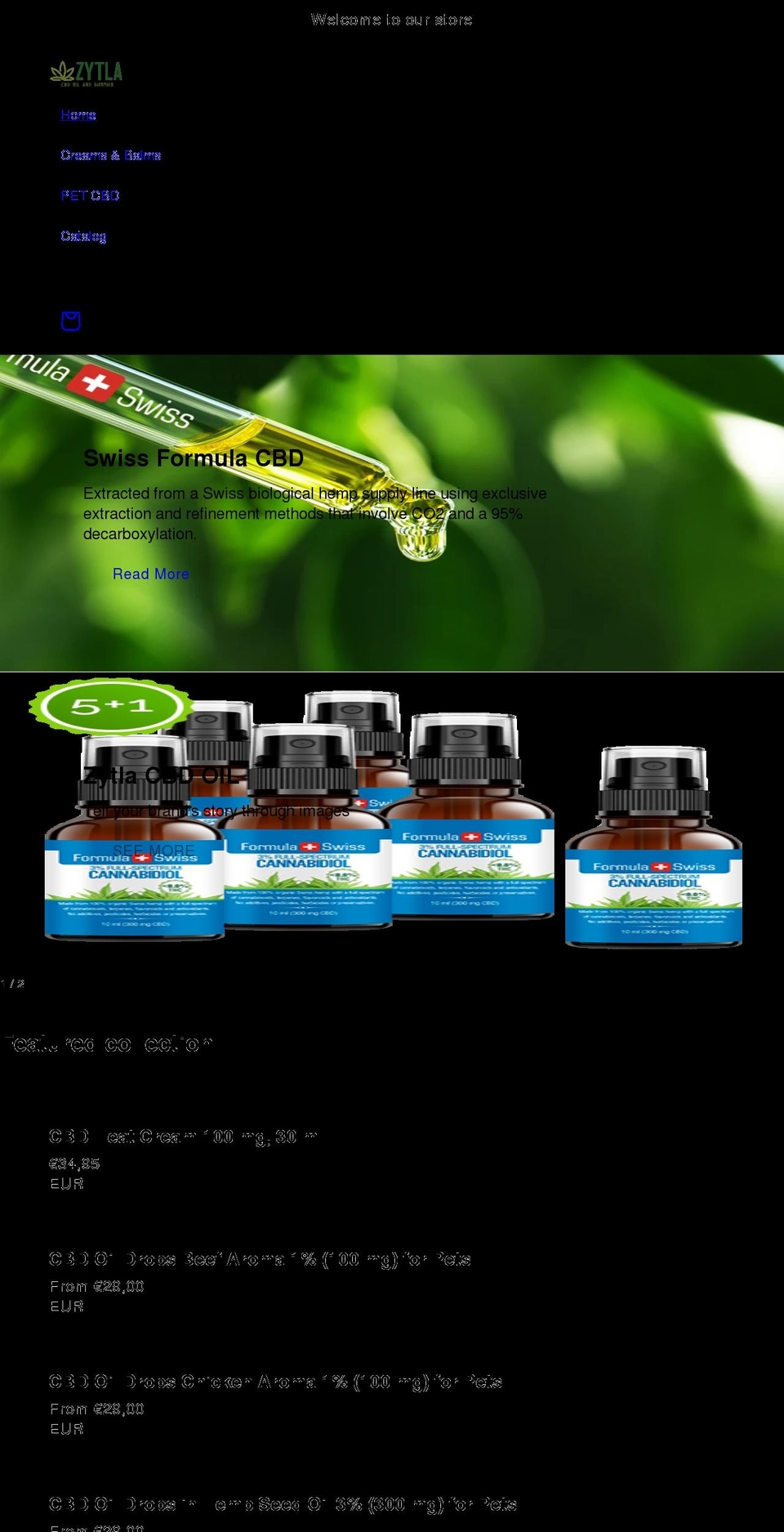 zytla.com shopify website screenshot