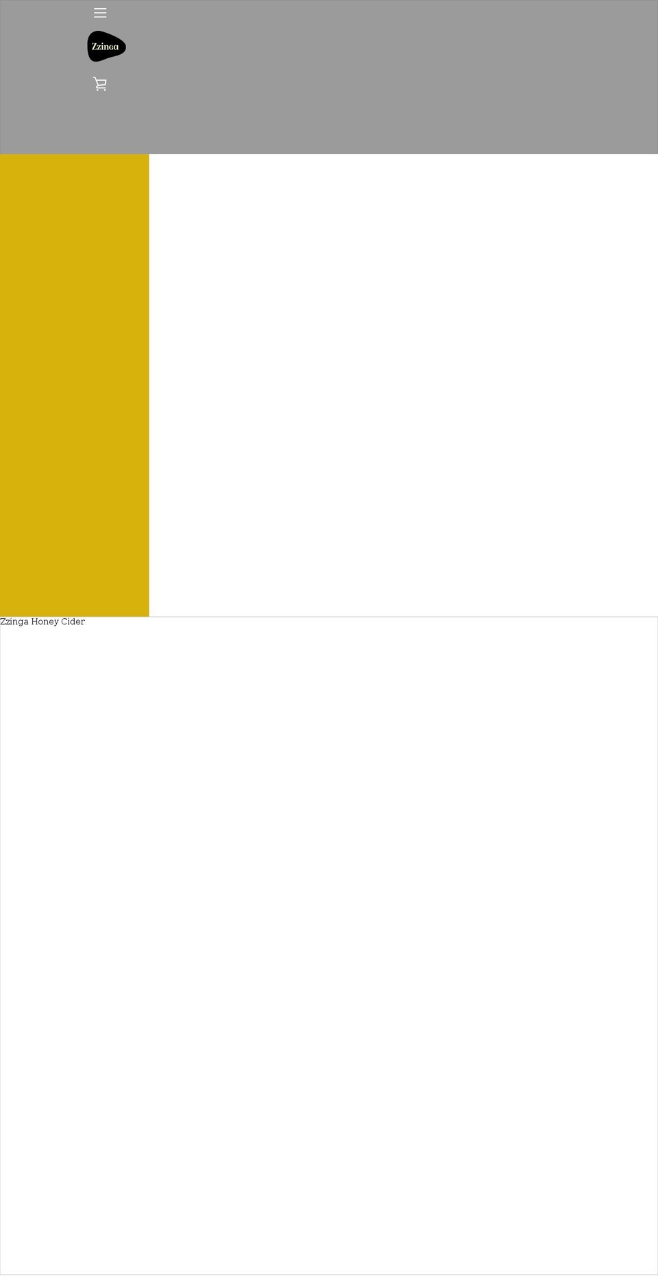 zzinga.co.uk shopify website screenshot