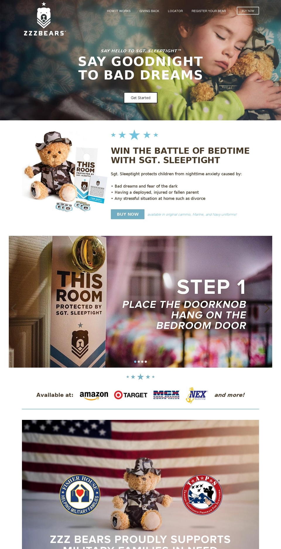 zzzbears.com shopify website screenshot