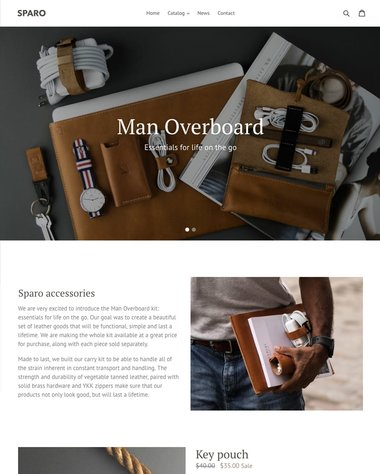 Debut Shopify theme preview