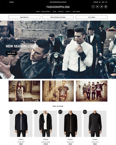 Fashionopolism Shopify theme preview