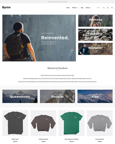 Flow Shopify theme preview