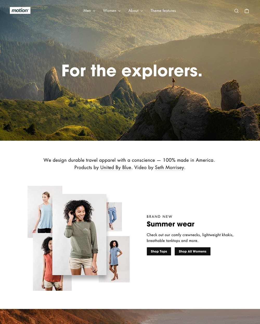Motion Shopify theme preview