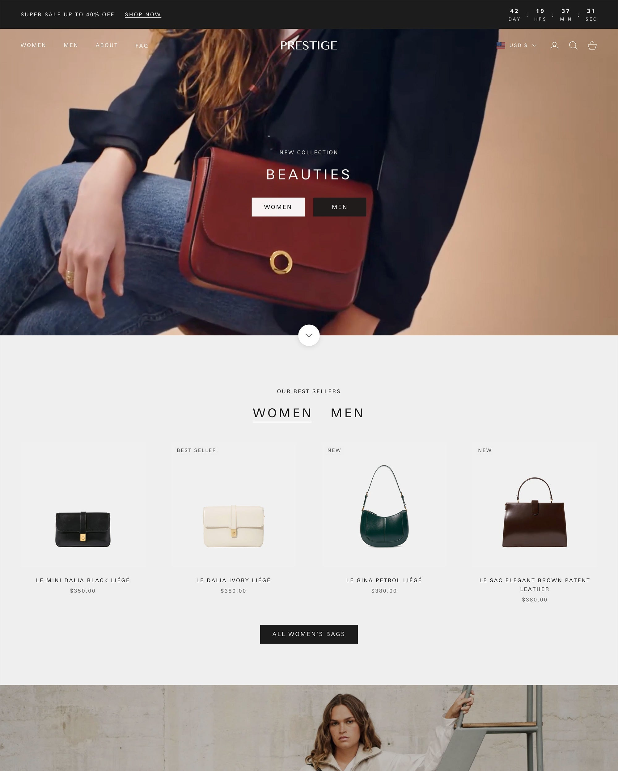 Prestige Shopify theme preview