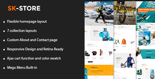 SK Shopify theme preview